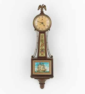 Electric Telechron Banjo Clock Electric Telechron banjo clock in mahogany