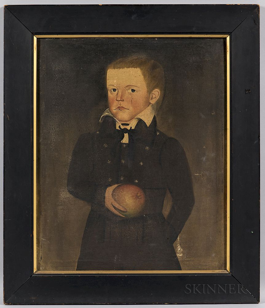 Sheldon Peck Illinois Vermont 1797 1868 Portrait of John Newcomb