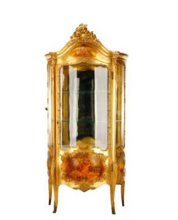 Louis XV Style Vitrine Cabinet Robert Mitchell Robert Mitchell Furniture