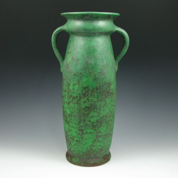 Weller Coppertone floor vase with handles Unmarked The top 5