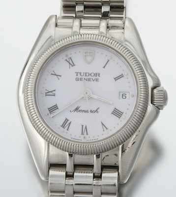 A Tudor Monarch Ladies Stainless Steel Watch Tudor by Rolex
