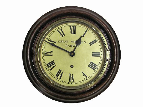 A mahogany regulator clock 20th century The metal dial with