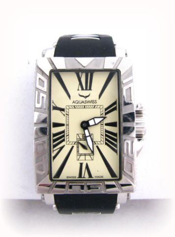 Aquaswiss gents tank style watch from the Anchor Collection Black