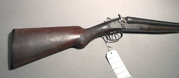 A 10 gauge LC Smith Field Grade double barrel hammer