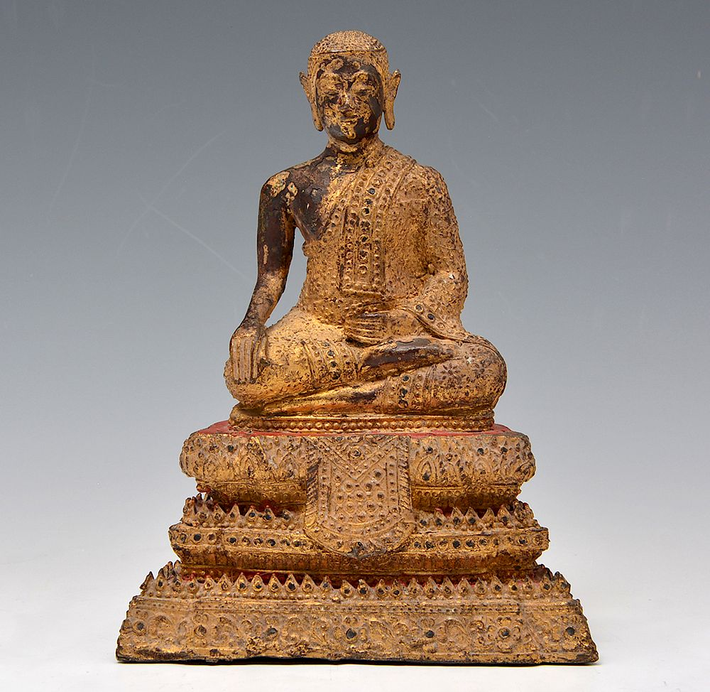 Gilded Thai seated Buddha Gilded Thai seated Buddha 7 t