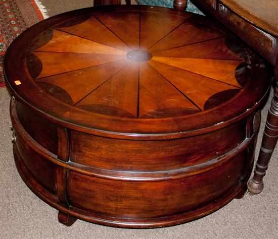 Regency style fruitwood circular form table Estimate 100 200 No