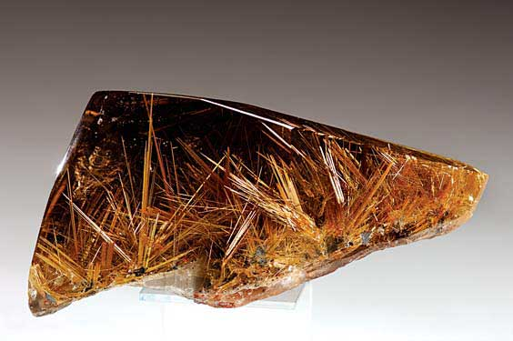 RUTILATED QUARTZ CRYSTAL Minas Gerais Brazil This excellently polished Rutilated
