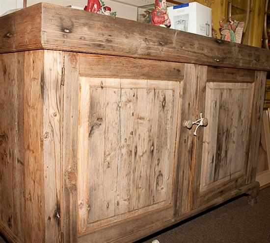 Vernacular style scrubbed pine dry sink Estimate 150 250 All