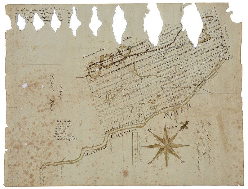 Survey Manuscript Plan of Sylvester Town Town Surveyed Aprill 15