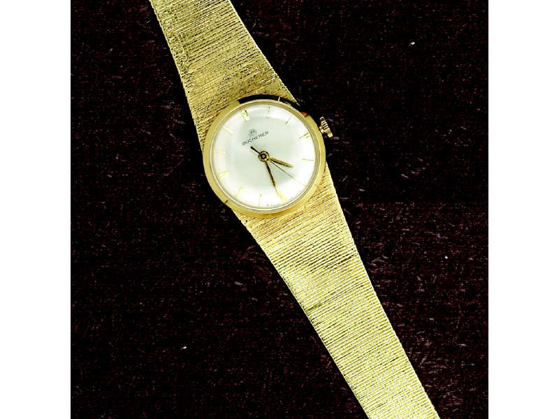 BUCHERER WATCH Lady s 18k yellow gold watch with round