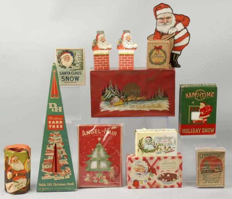 Large Lot of Christmas Related Boxes Description Includes old store