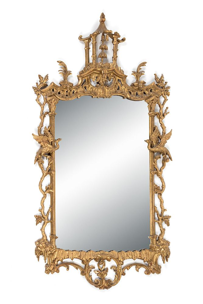 A George III Style Giltwood Mirror A George III Style
