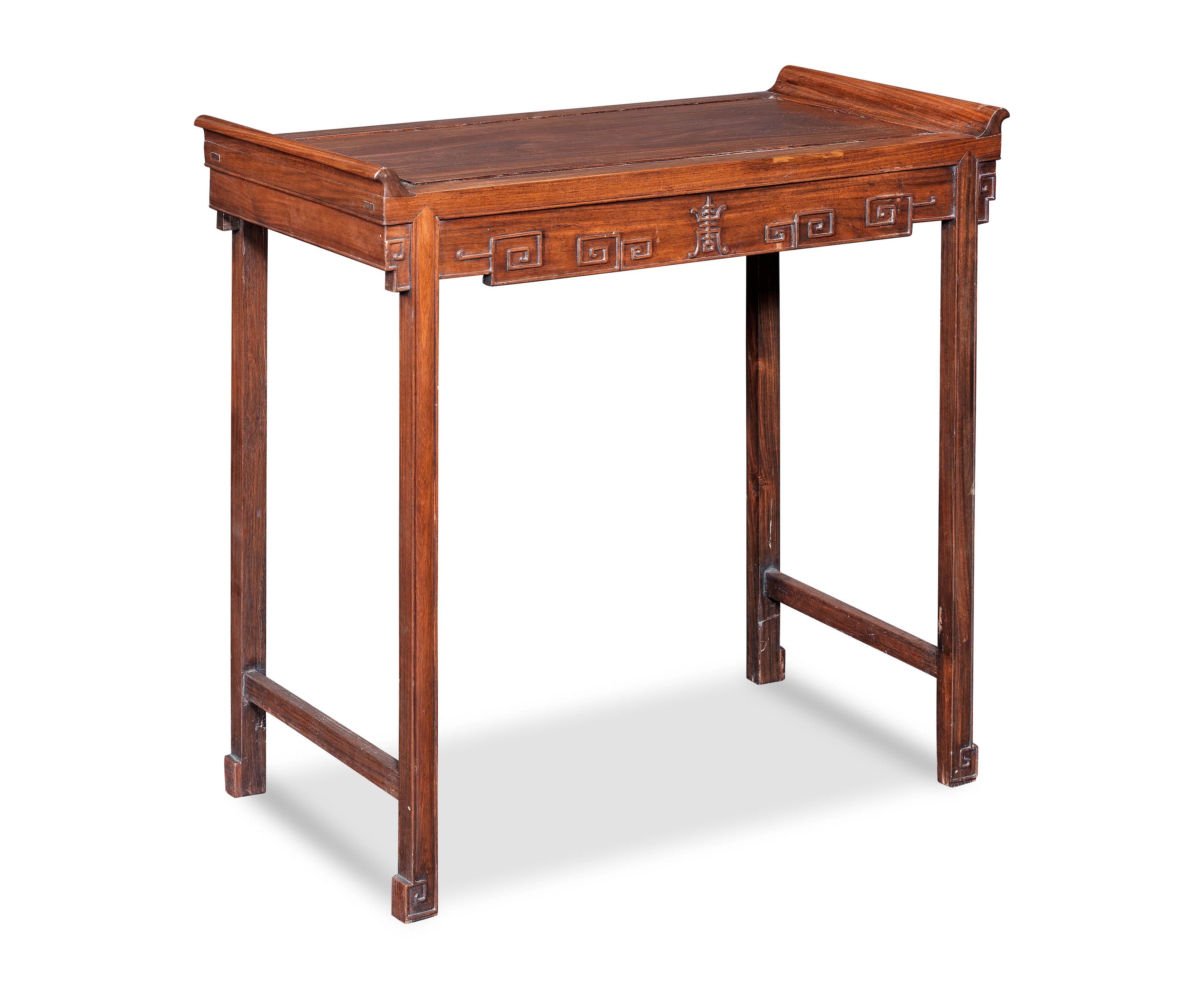 A HUANGHUALI SMALL TABLE Early 20th century The central panel