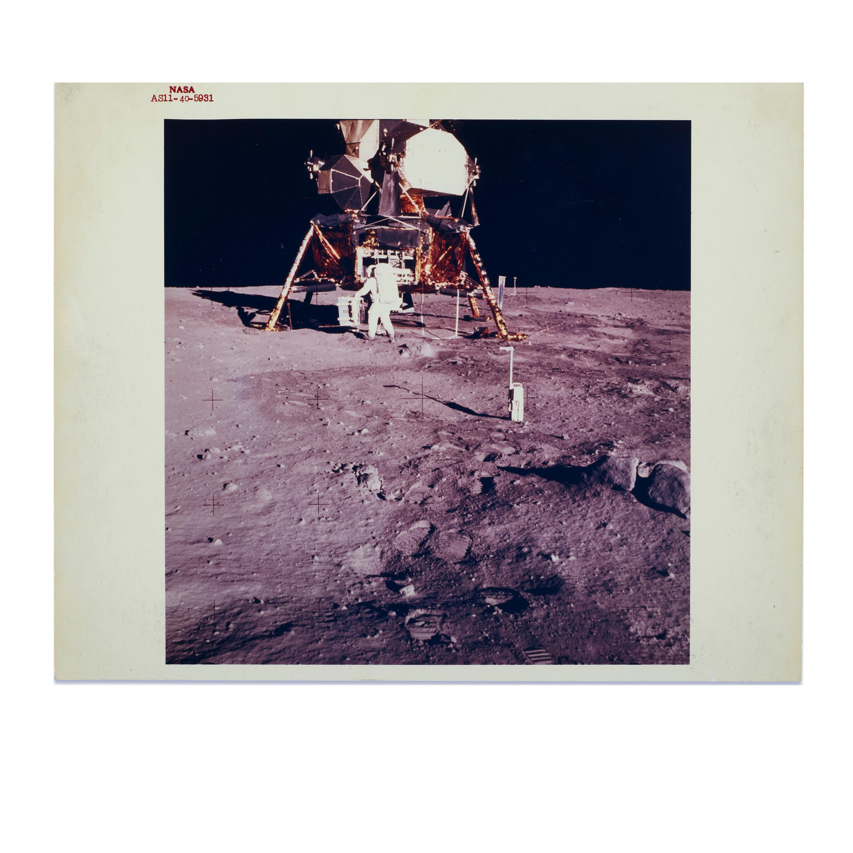 BUZZ ALDRIN AT THE LUNAR MODULE 2 photographs by NEIL