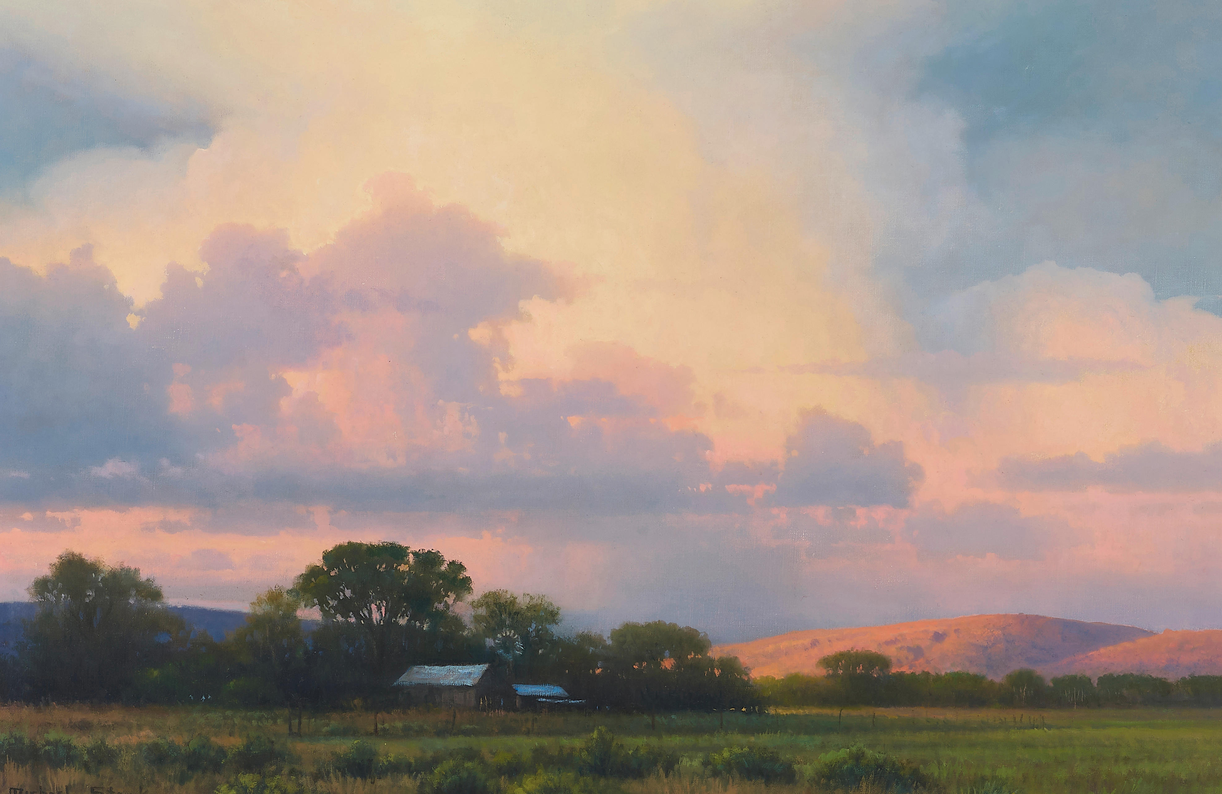 MICHAEL STACK BORN 1947 Evening in Summer signed Michael Stack