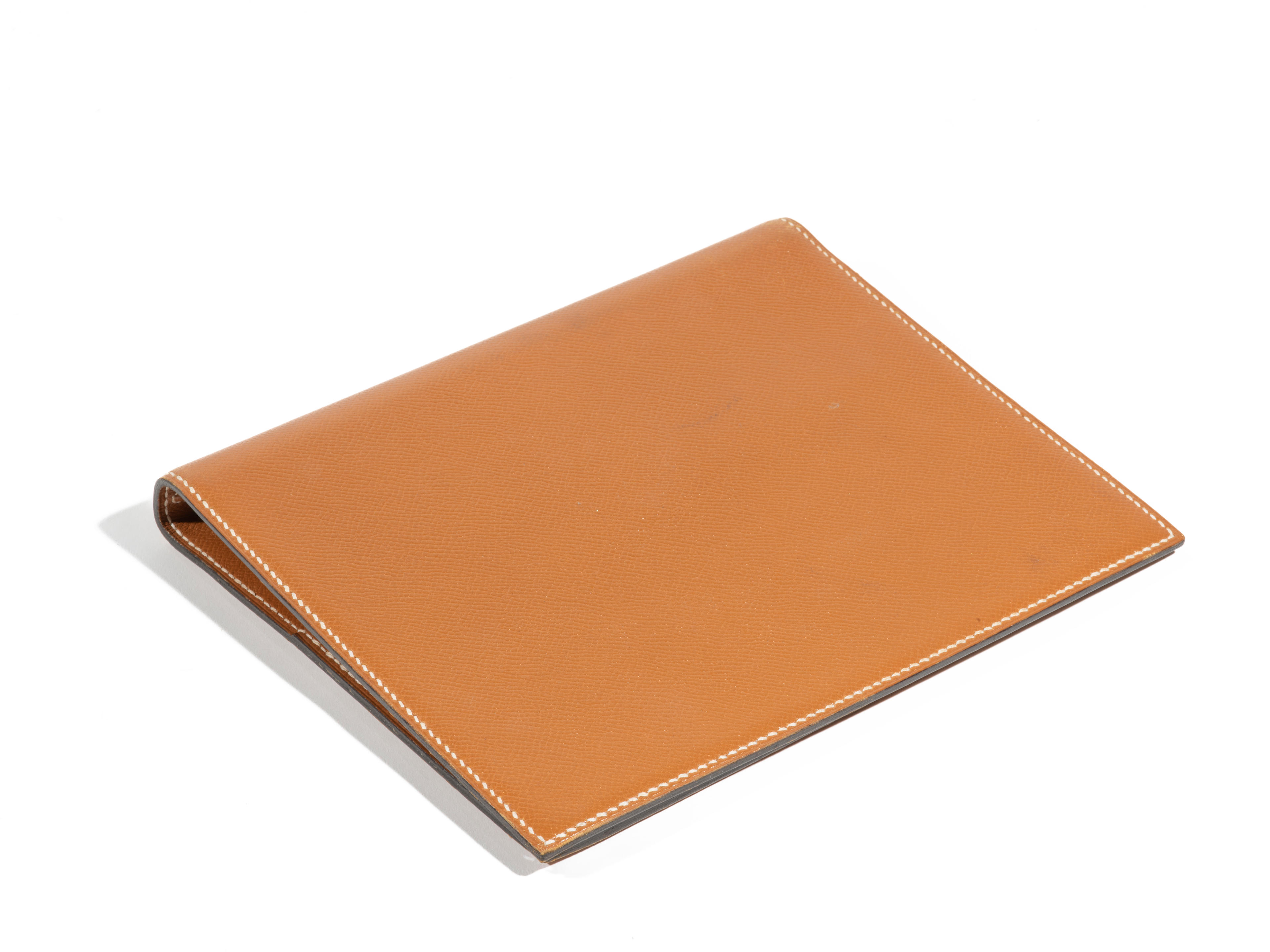 HERMES PARIS MADE IN FRANCE PORTE AGENDA CUIR COURCHEVEL De