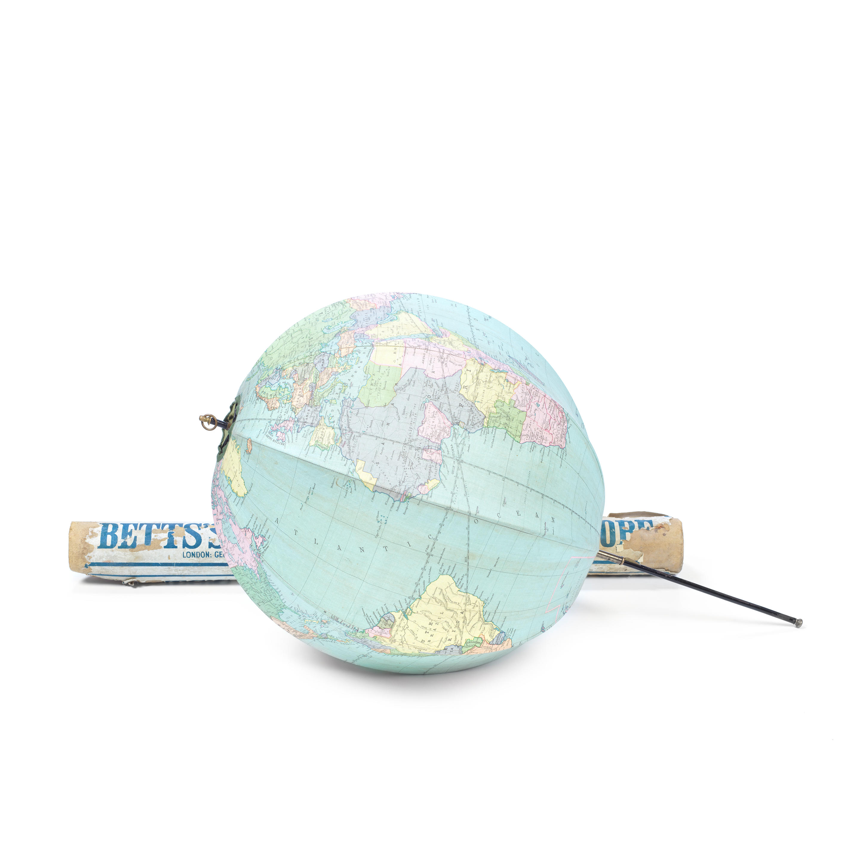 A BETTS S PATENT PORTABLE TERRESTRIAL GLOBE ENGLISH FIRST QUARTER