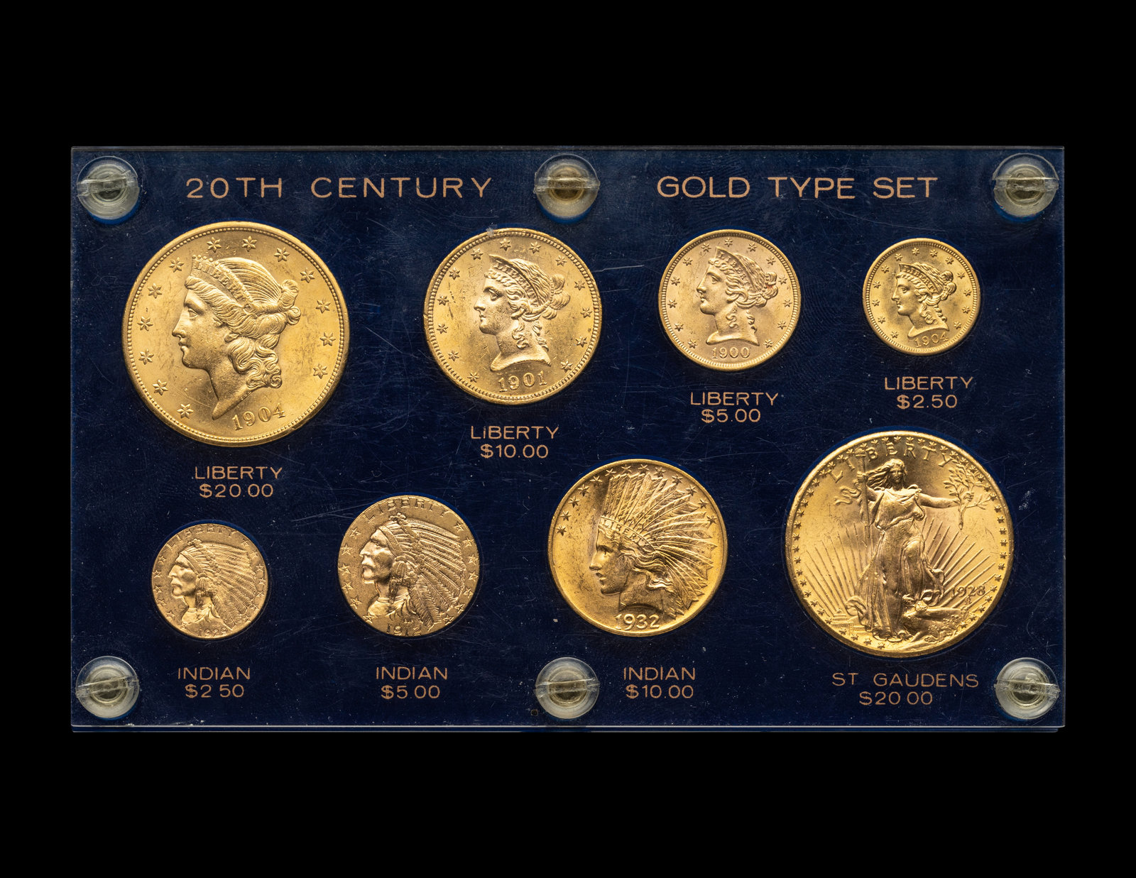 A United States Gold Coins of the 20th Century Eight