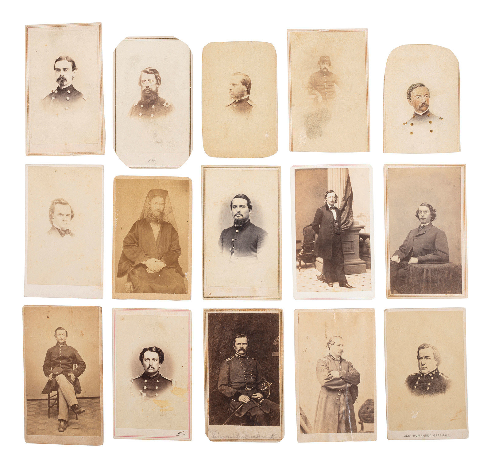 CIVIL WAR A collection of late 19th century photographs mostly