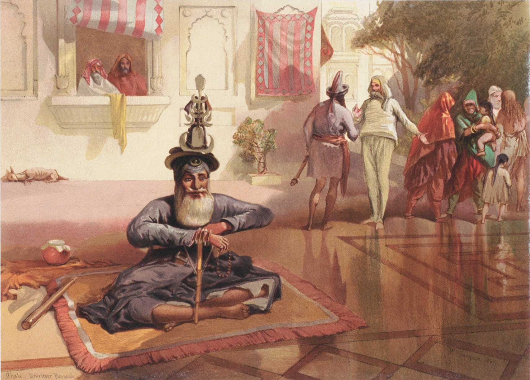 SIMPSON WILLIAM Three prints Comprising Akali Umritser Punjaub Amber Fort