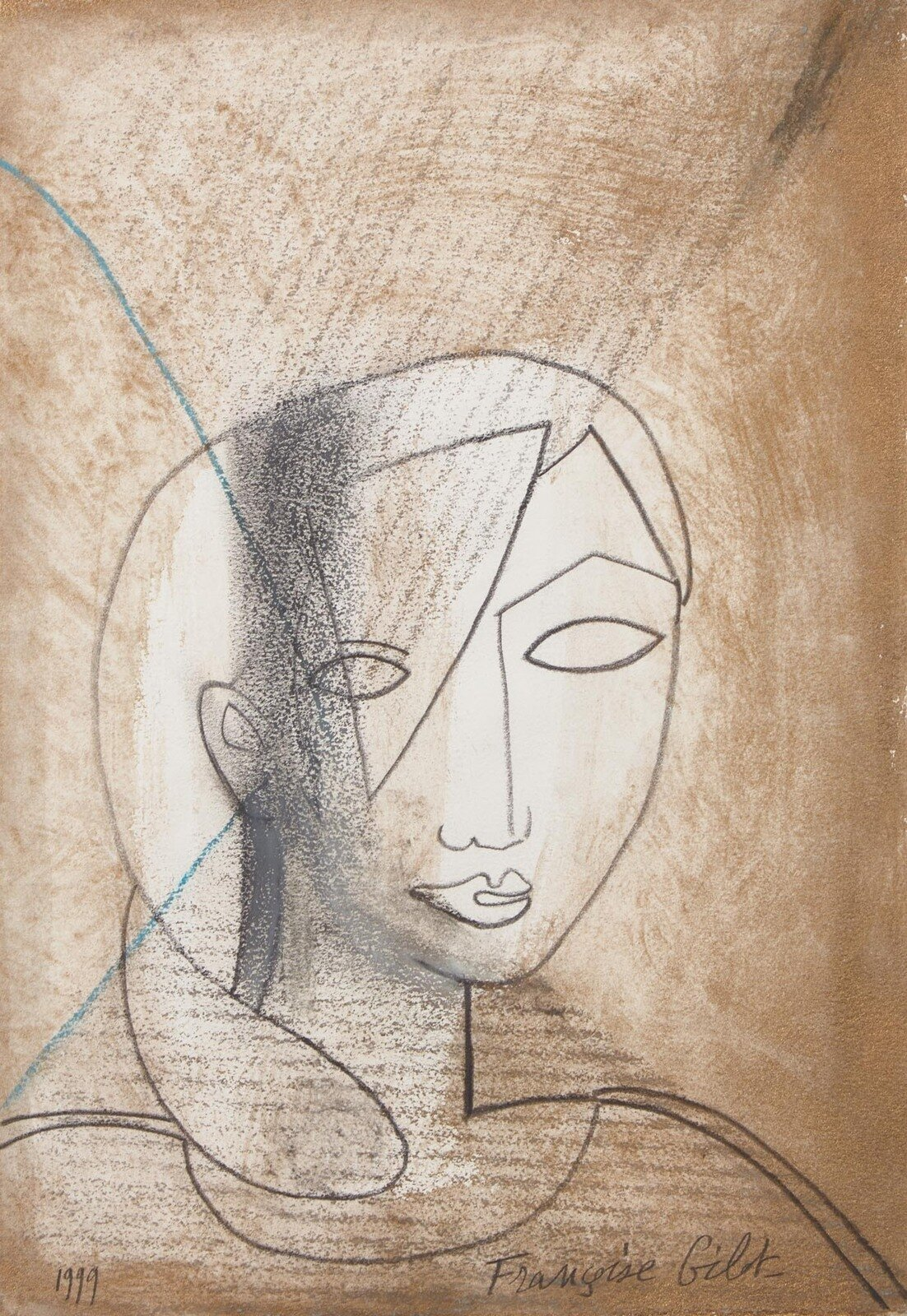 Fran oise Gilot French 1921 2023 Portrait of a Woman