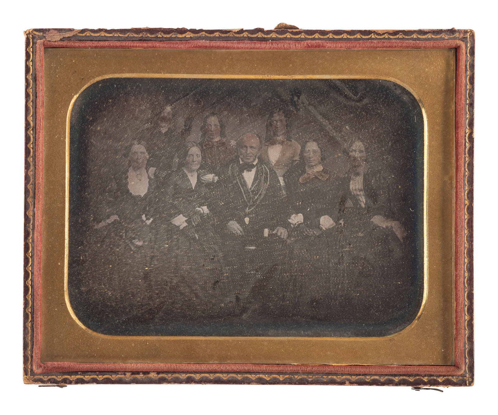 EARLY PHOTOGRAPHY A pair of half plate daguerreotypes highlighted by