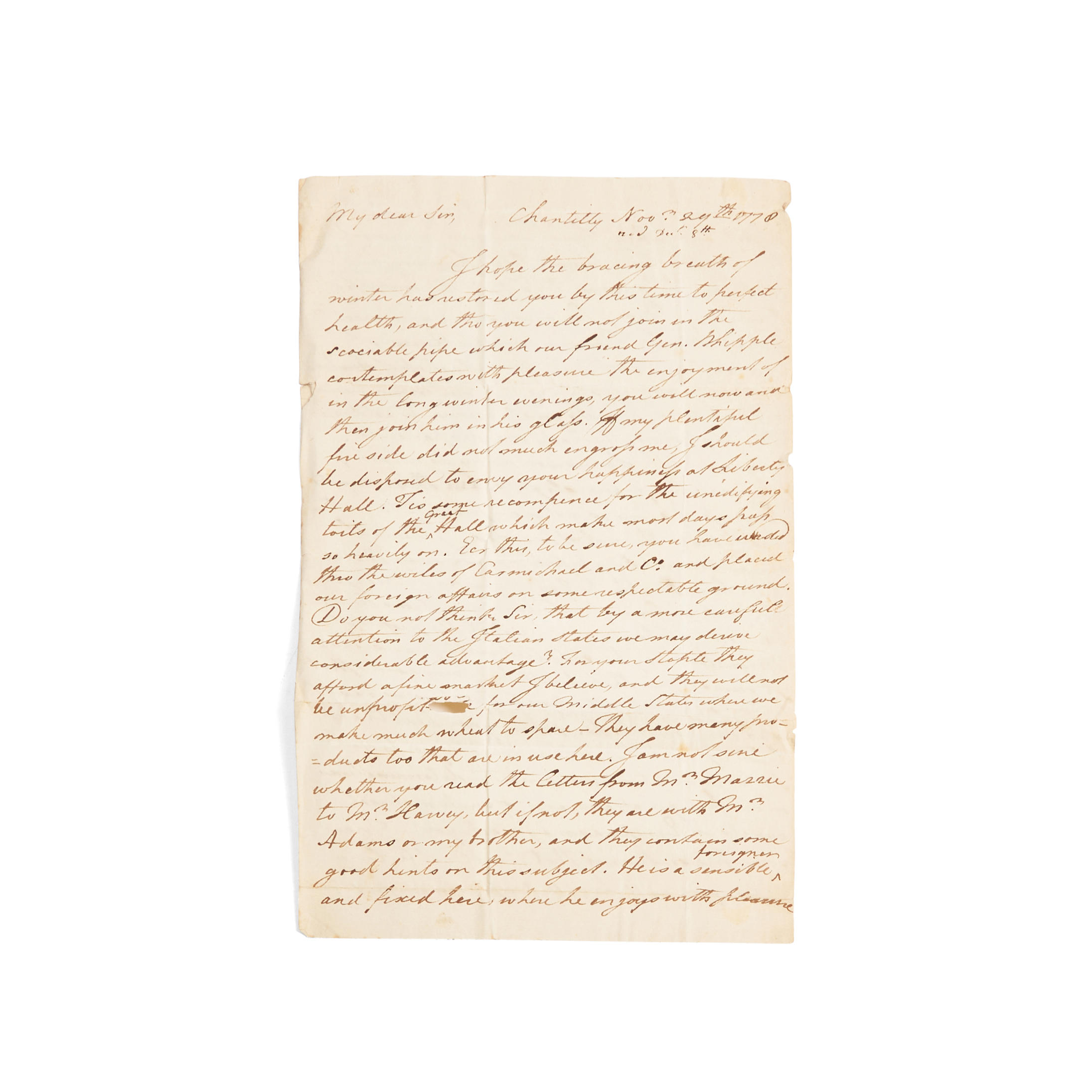 RICHARD HENRY LEE 1732 1794 AUTOGRAPH LETTER SIGNED On three