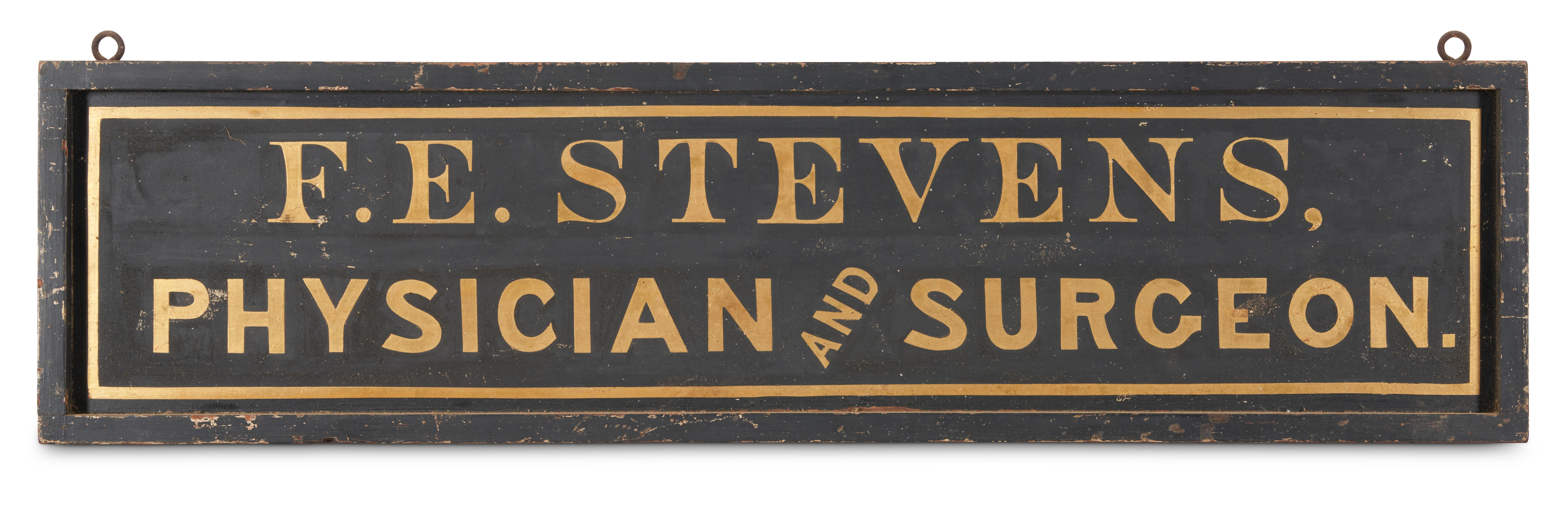 TWO PAINTED TRADE SIGNS America 19th 20th century Both solid