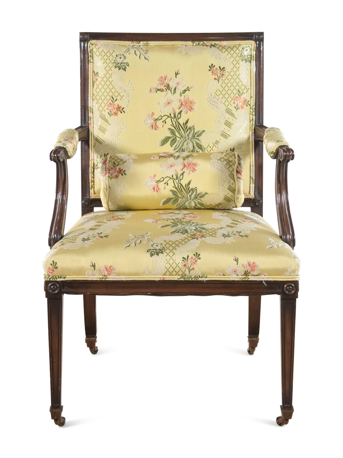 A Regency Carved Mahogany Armchair Early 19th Century Height 37