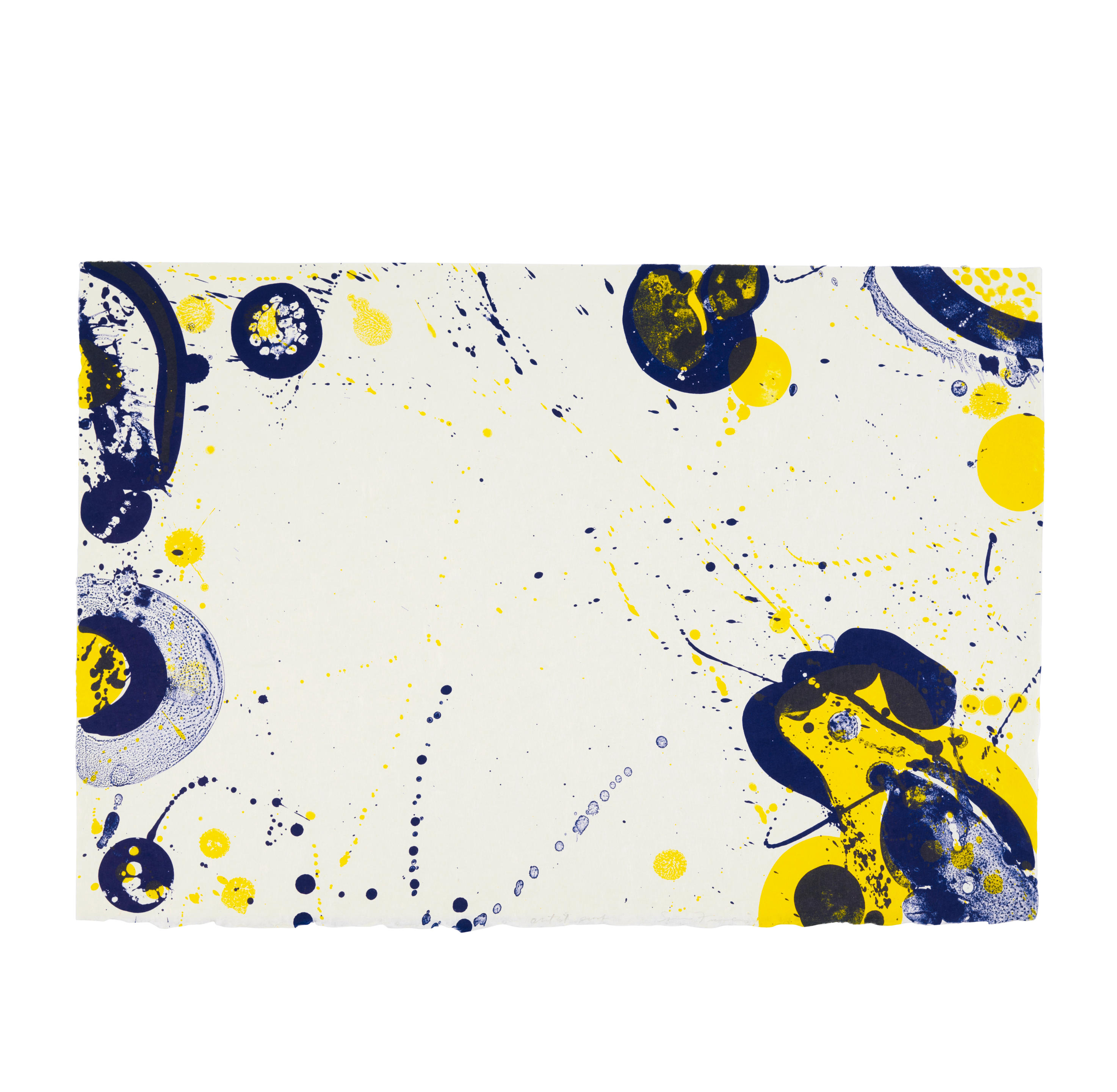 SAM FRANCIS 1923 1994 Center Panel of the Triptych An
