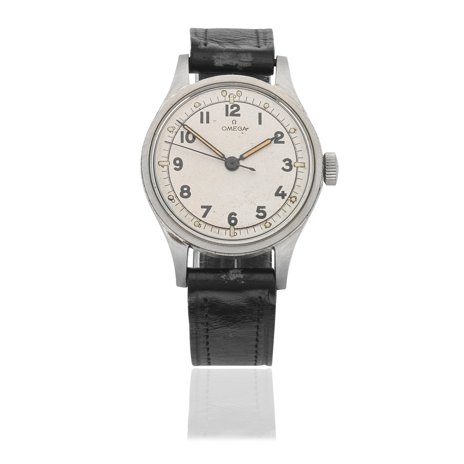 OMEGA A STAINLESS STEEL MANUAL WIND WRISTWATCH Reference 2777 Date