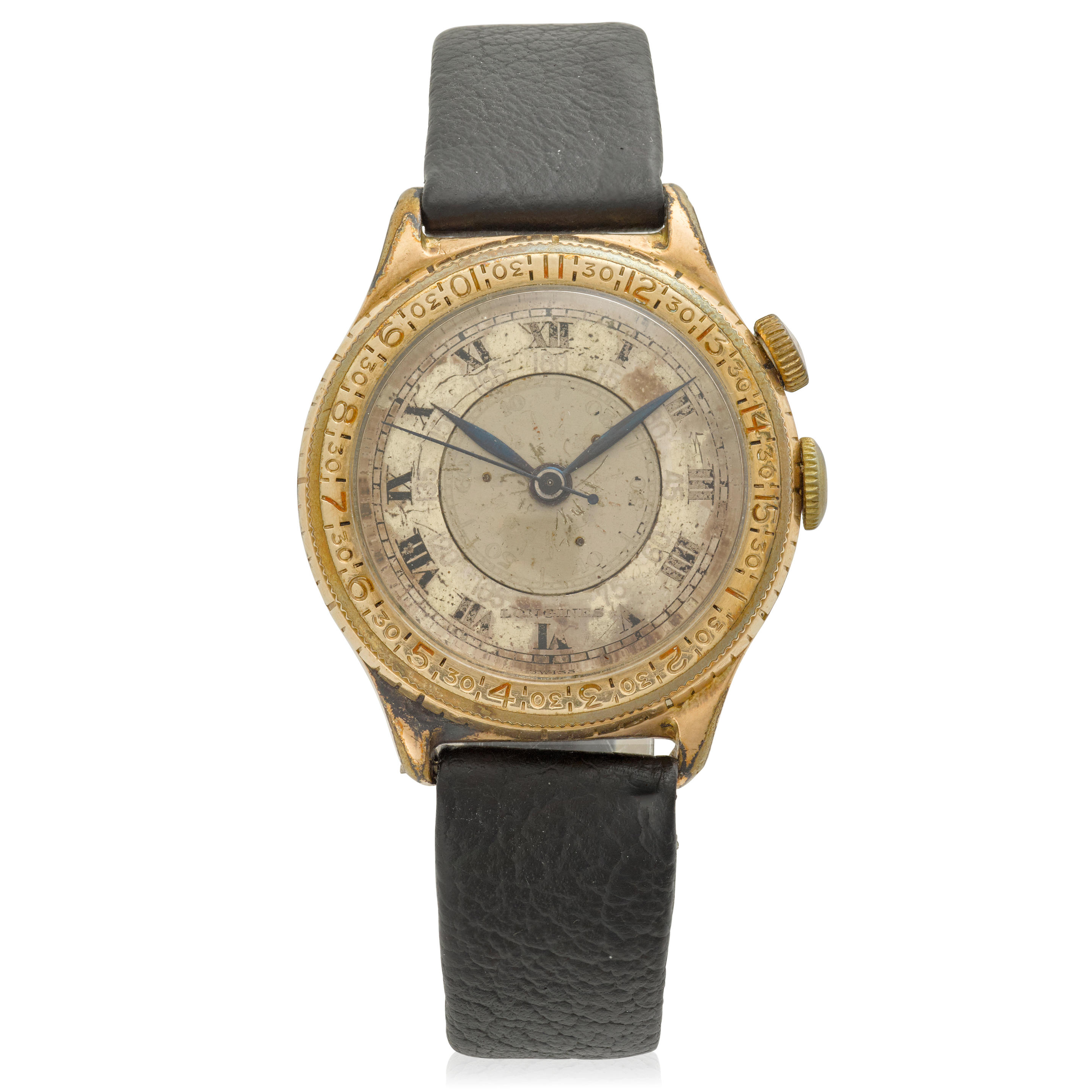 LONGINES A 10K GOLD FILLED MANUAL WIND PILOTS WATCH Model