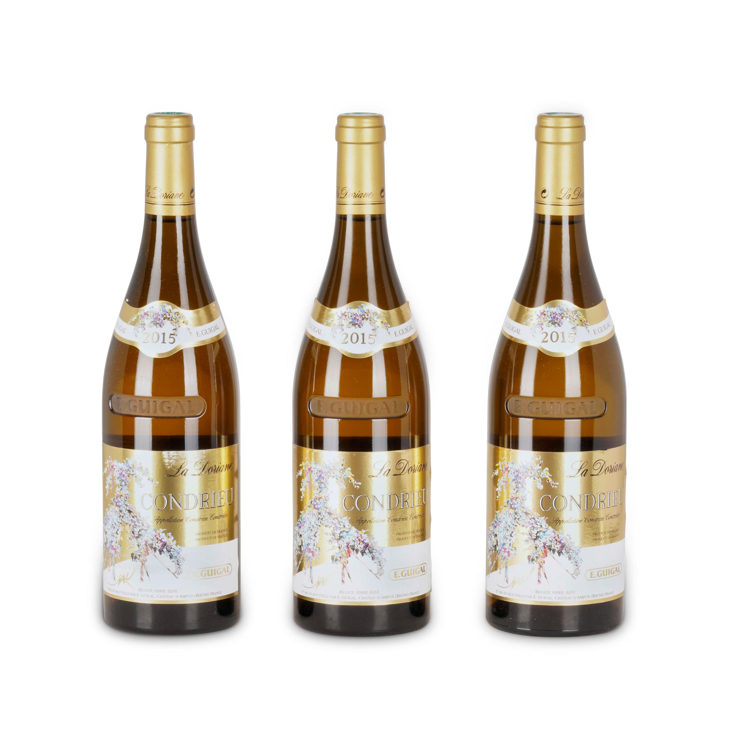 GUIGAL CONDRIEU LA DORIANE 2015 3 BOTTLES Guigal Condrieu La