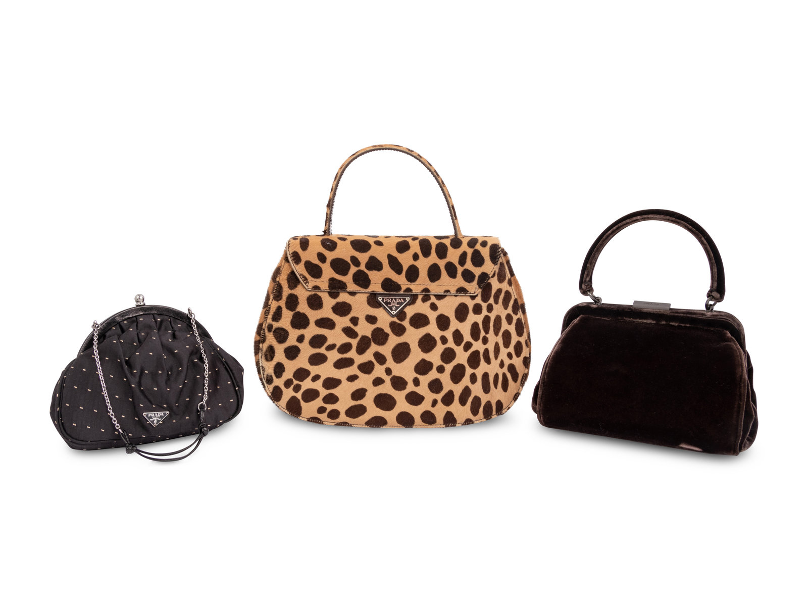 Three Prada Bags 1990 2000s This lot contains three handbags