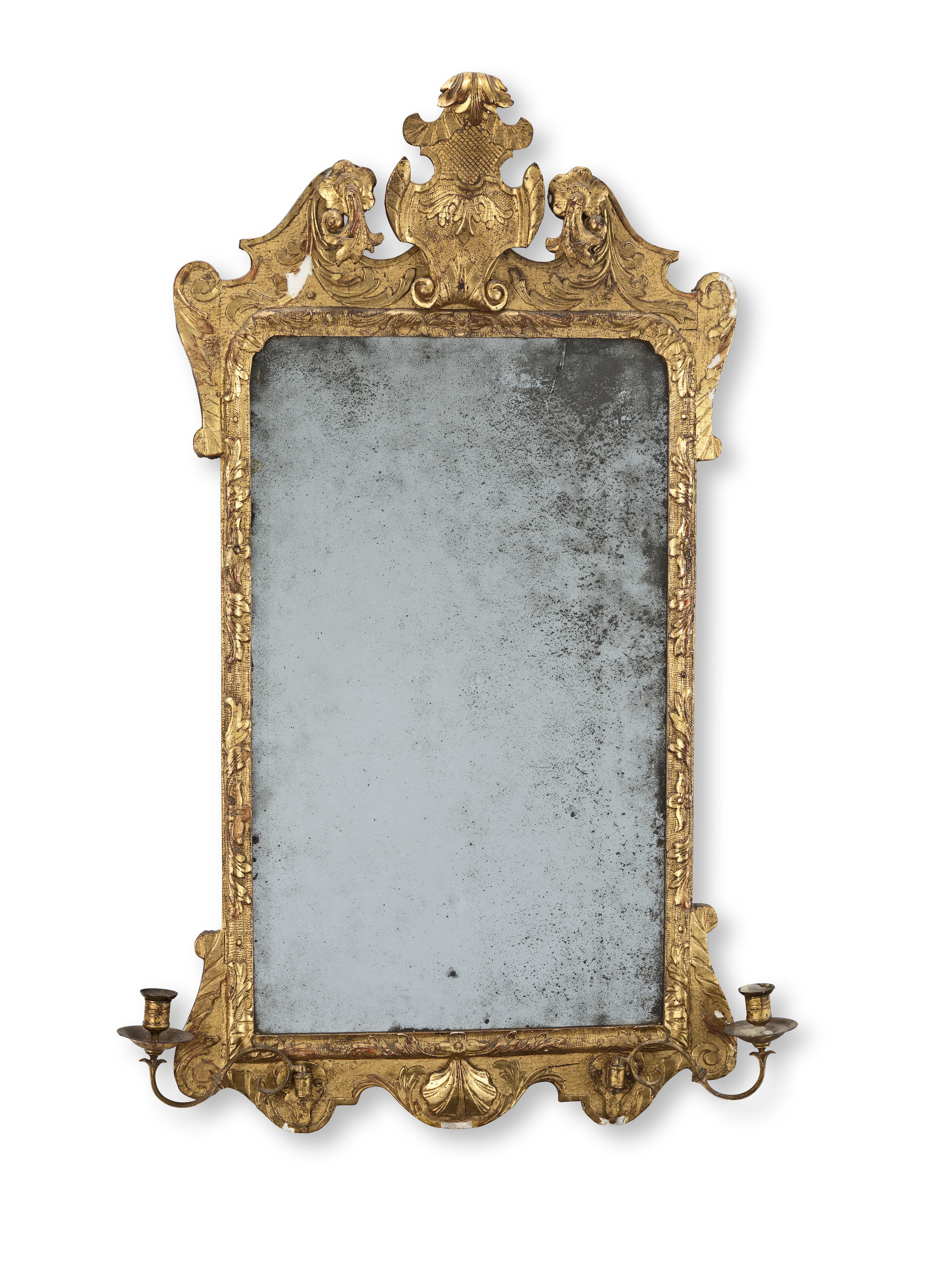 A GEORGE II GILTWOOD AND GILT GESSO GIRANDOLE Circa 1735
