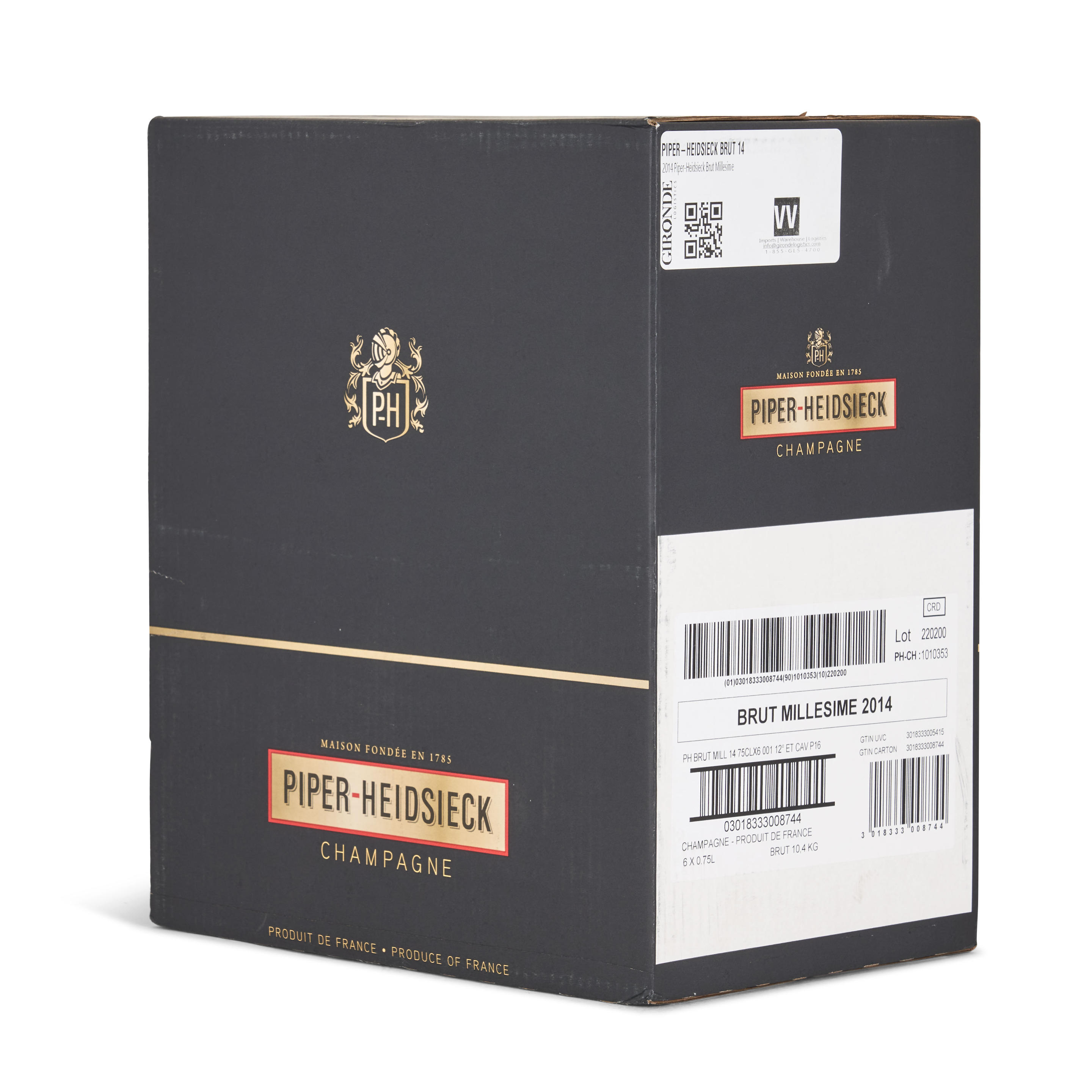 PIPER HEIDSIECK BRUT 2014 6 BOTTLES Piper Heidsieck Brut 2014