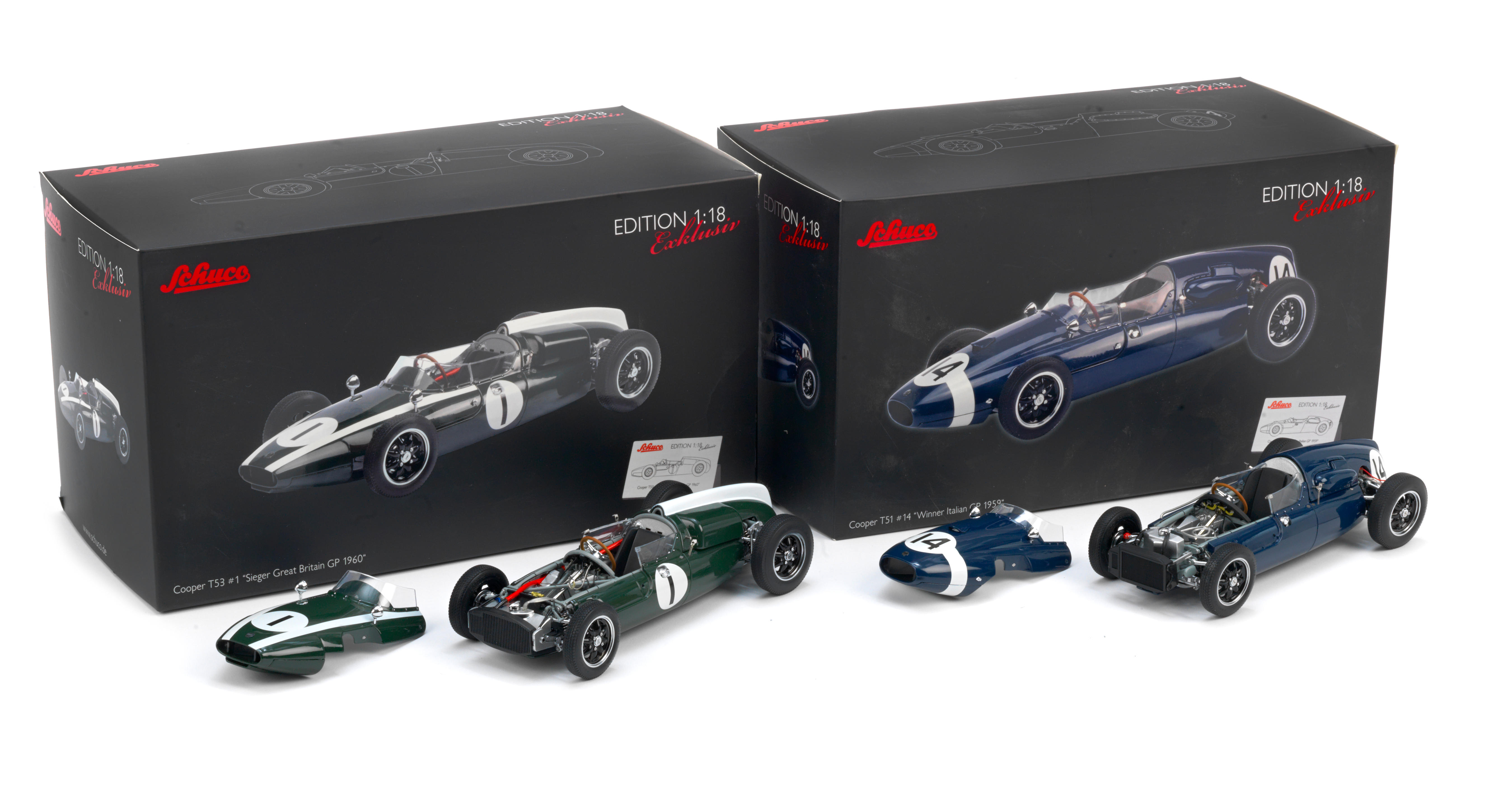 TWO BOXED 1 18 SCALE LIMITED EDITION GRAND PRIX WINNING