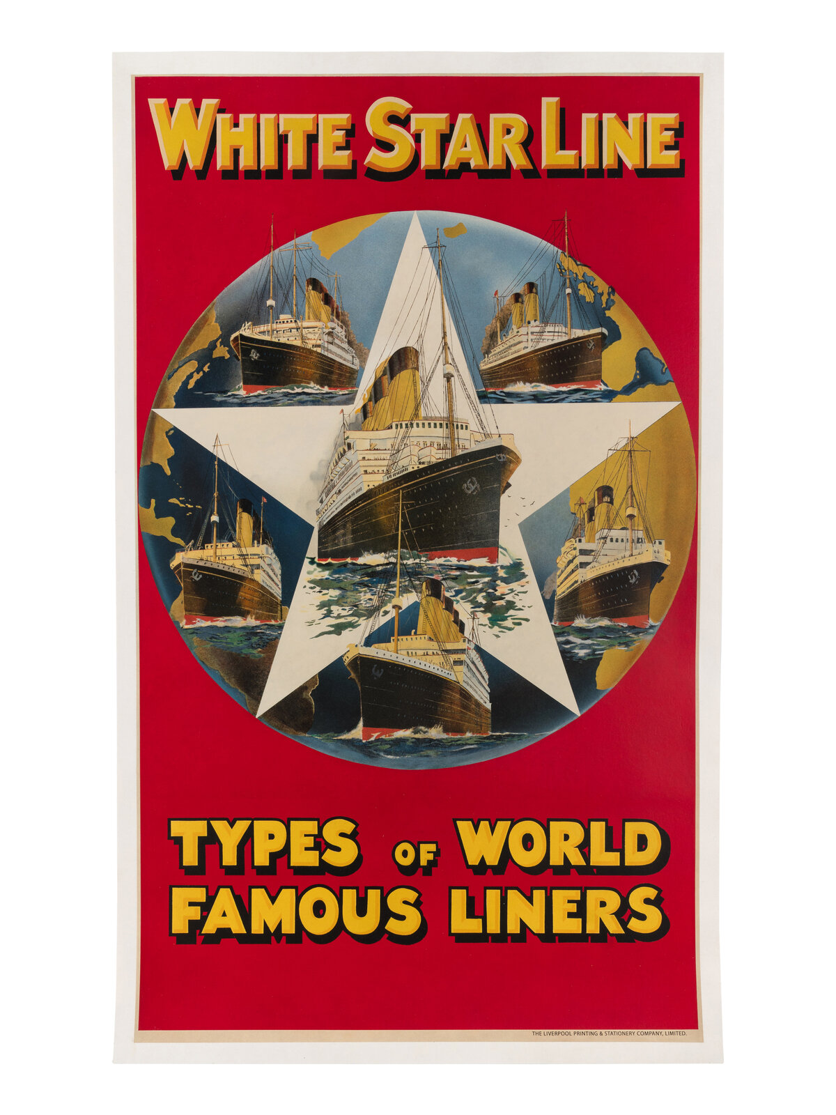 RMS TITANIC White Star Line Types of World Famous Liners