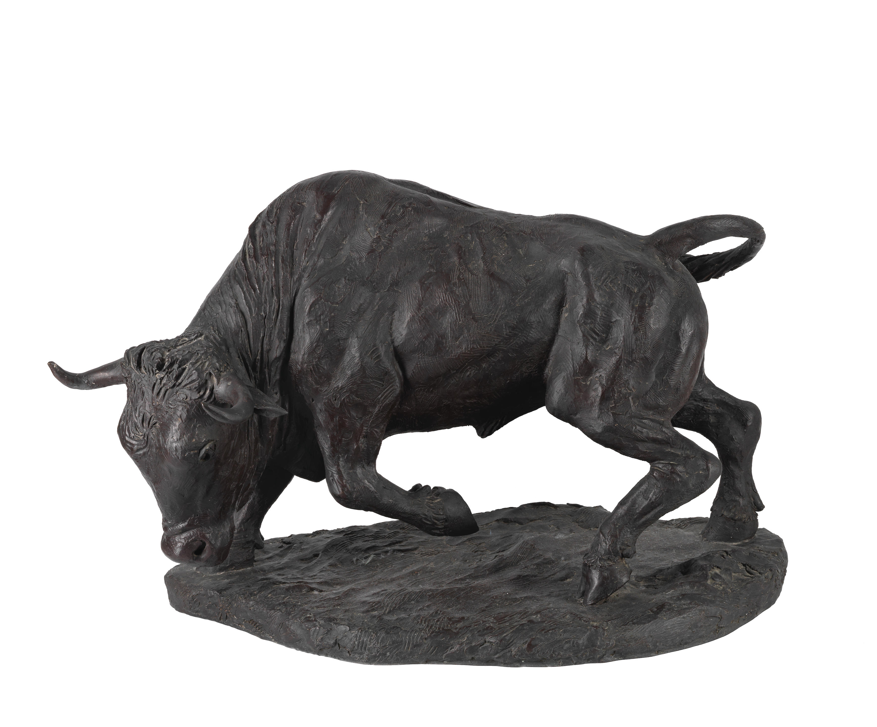 ENZO PLAZZOTTA ITALIAN 1921 1981 The Bull stamped with Plazzotta