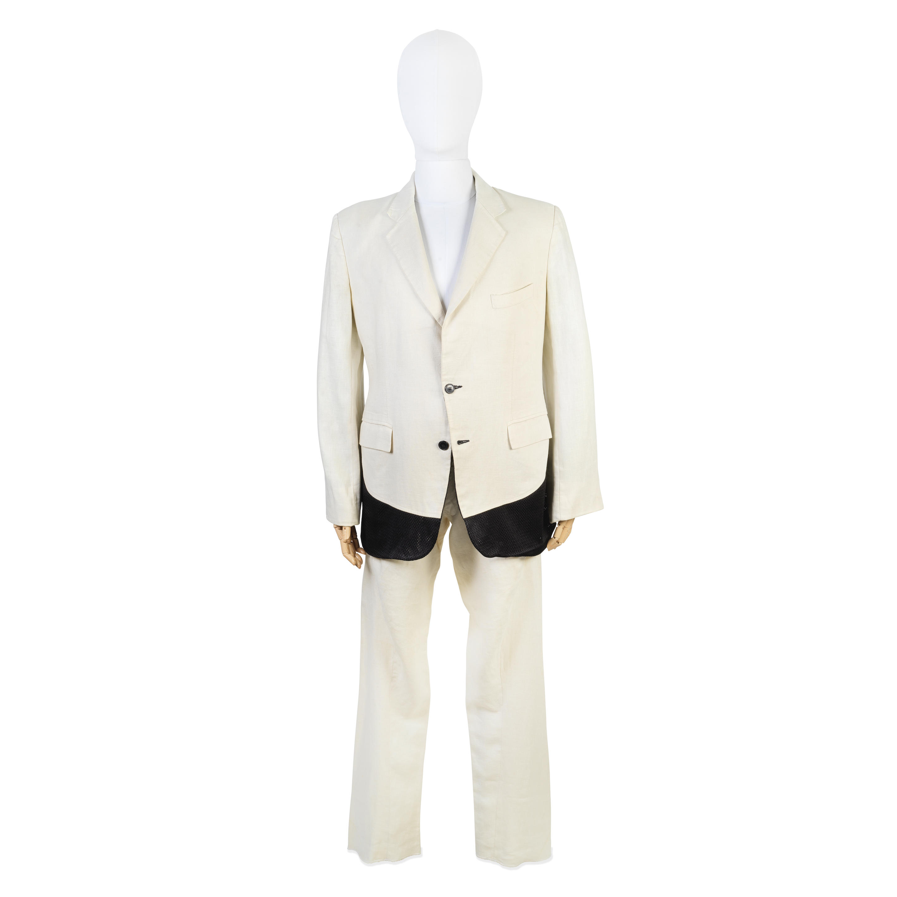 MAXI JAZZ A STAGE WORN SUIT Social Suicide white linen