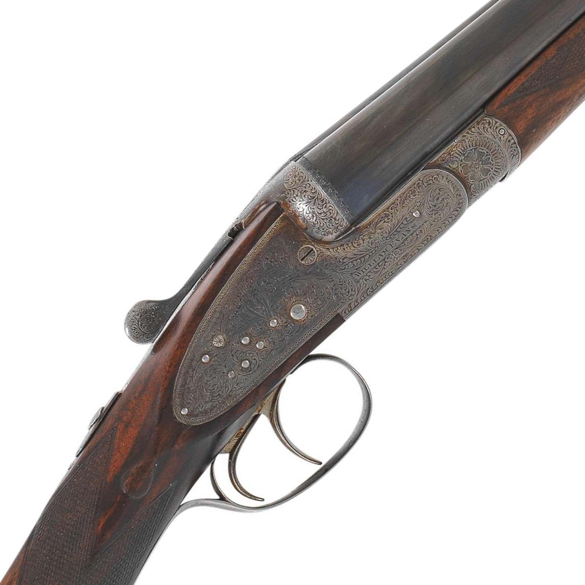A 16 BORE CROSS OVER STOCKED SIDELOCK EJECTOR GUN BY