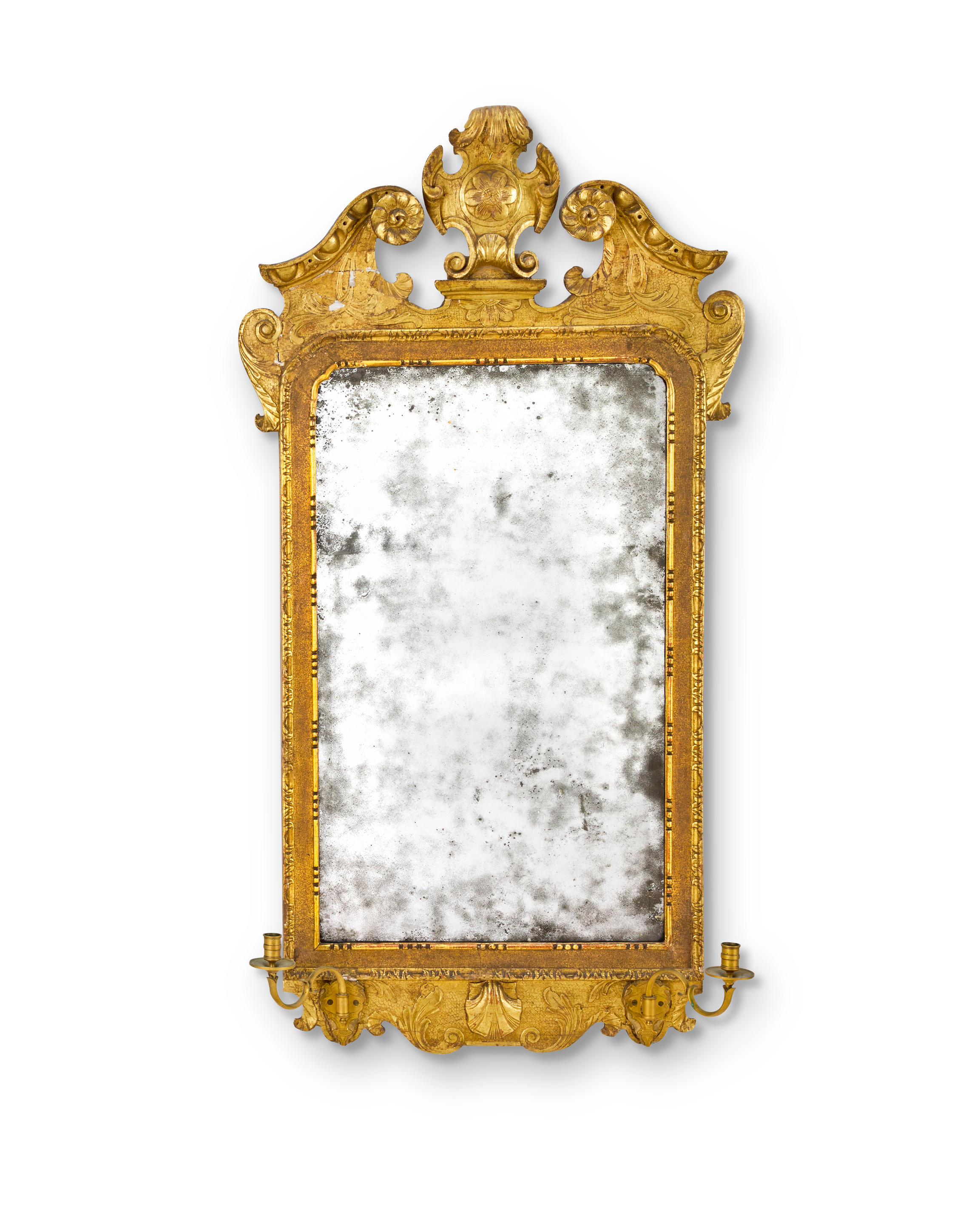 A GEORGE II GILTWOOD AND GILT GESSO GIRANDOLE Circa 1735