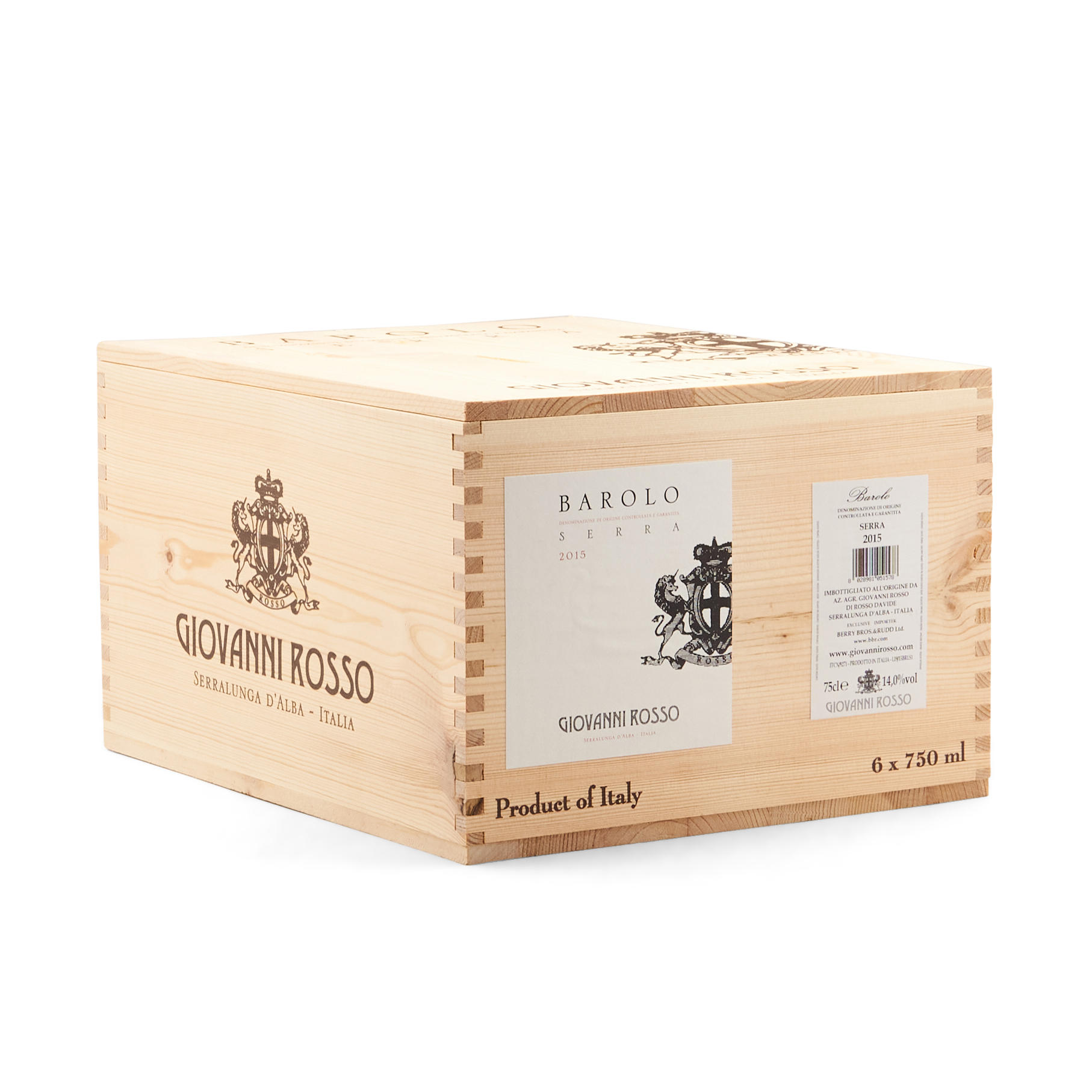 ROSSO BAROLO LA SERRA 2015 6 BOTTLES Rosso Barolo La