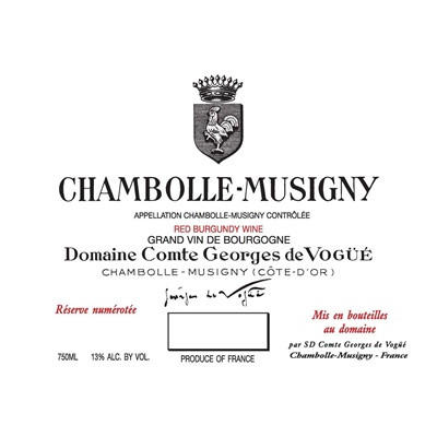 CHAMBOLLE MUSIGNY 1ER CRU 2005 DOMAINE COMTE GEORGES DE VOG
