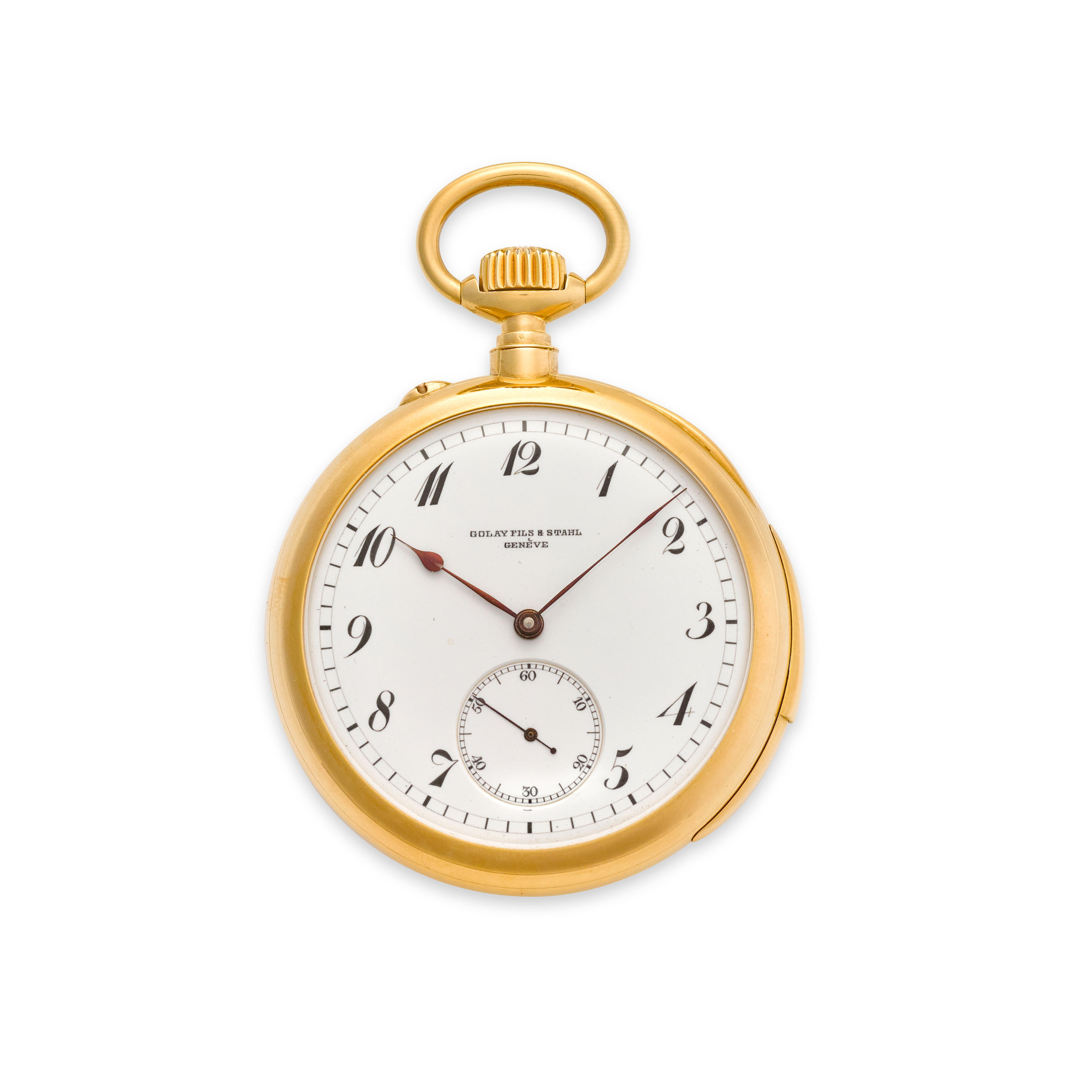 GOLAY FILS STAHL GEN VE A FINE 18K GOLD OPENFACE