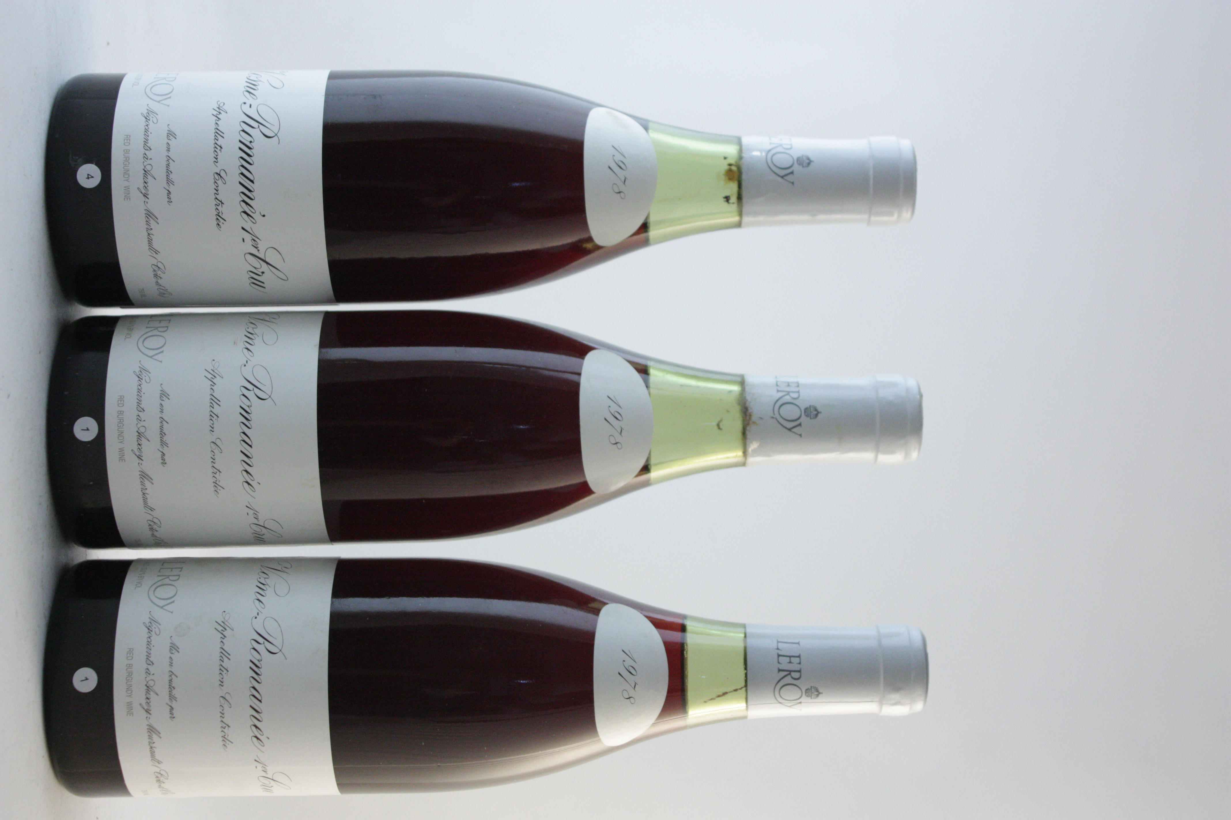 VOSNE ROMAN E 1ER CRU 1978 LEROY 3 Vosne Roman