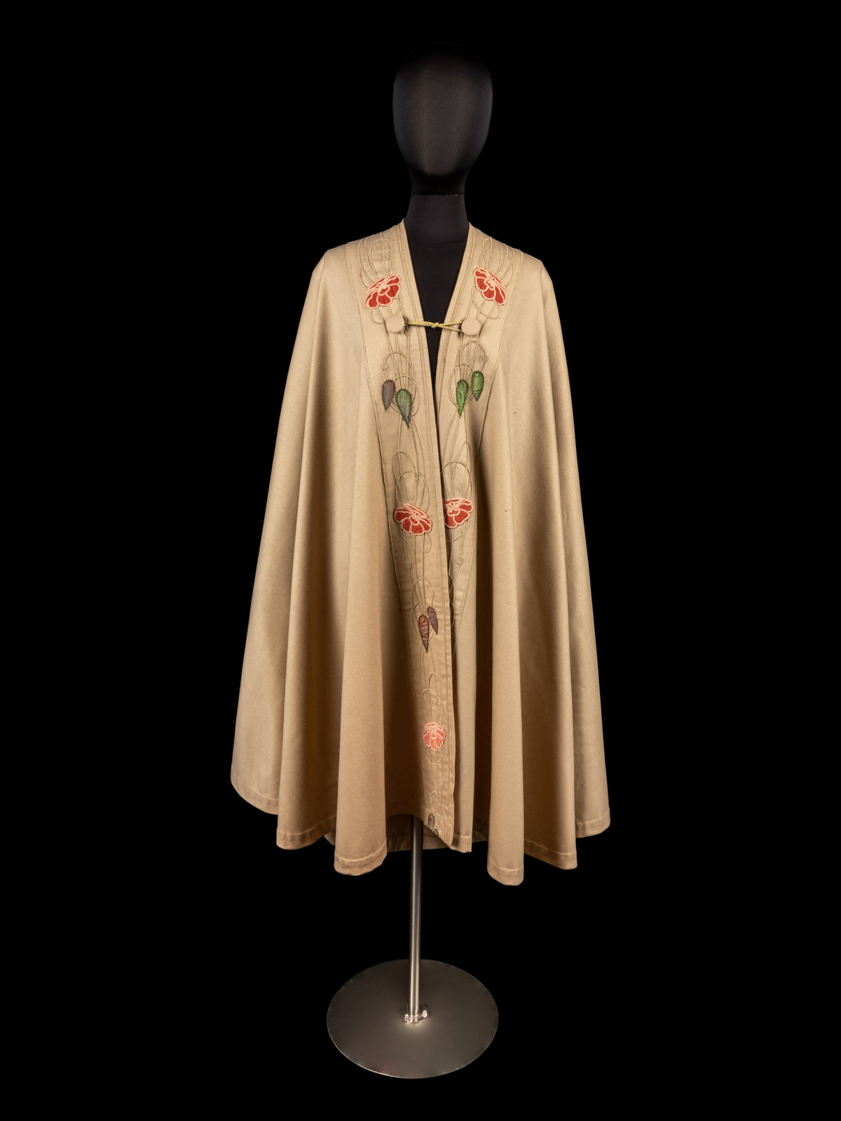 Liberty amp Company Art Nouveau Cape 1900 10s Tan wool