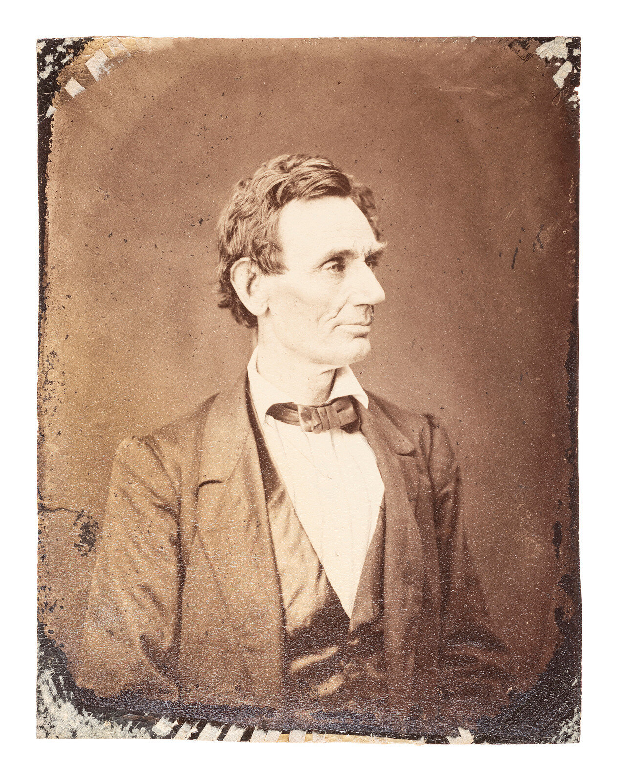 LINCOLN Abraham 1809 1865 HESLER Alexander 1823 1895 photographer Platinum