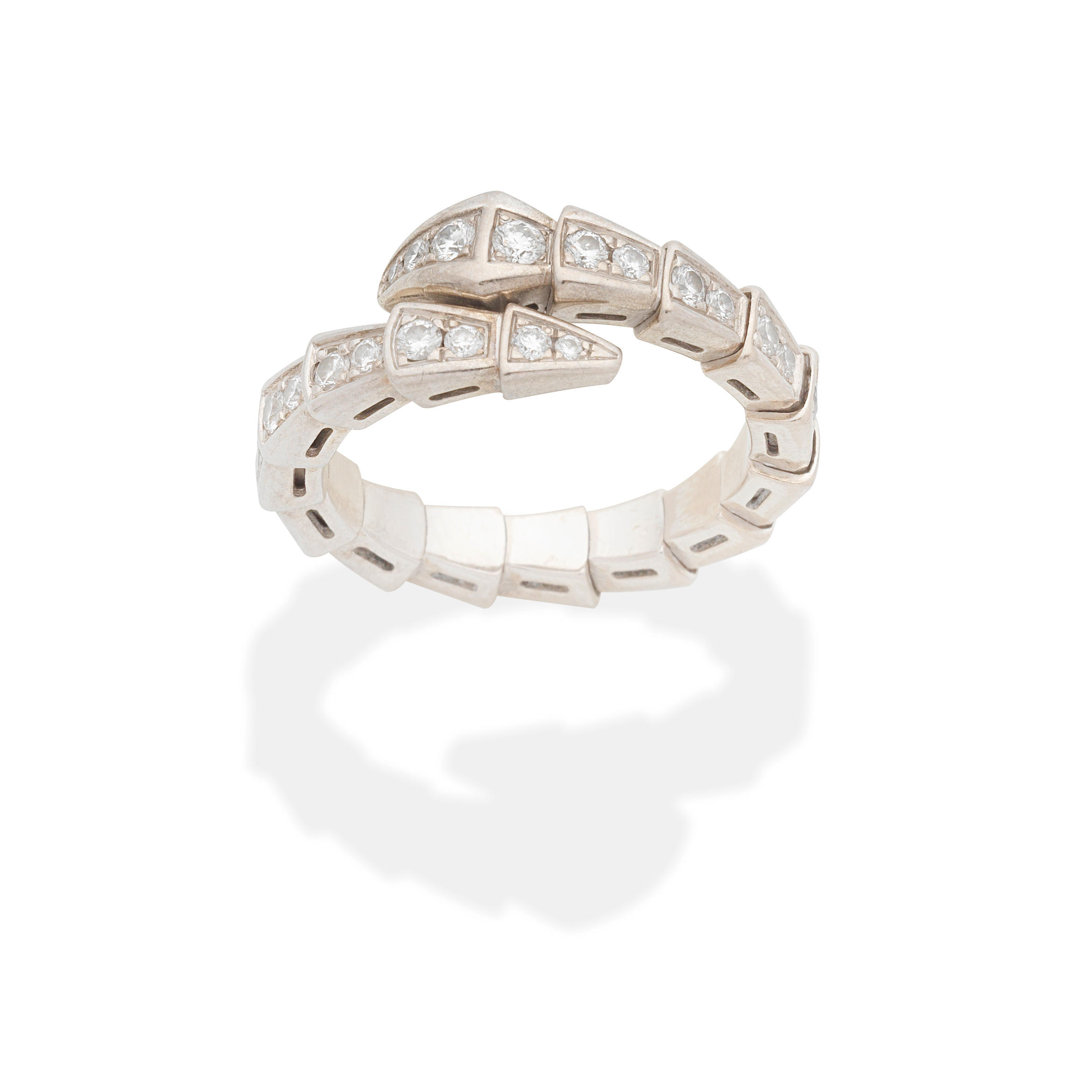 BULGARI DIAMOND SET SERPENTI VIPER RING Brilliant cut diamonds approx