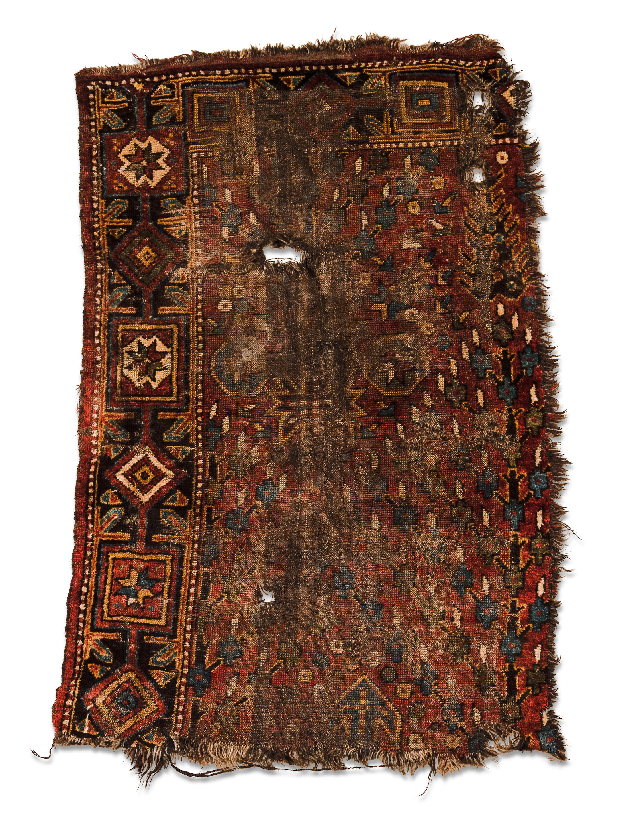 CENTRAL ASIAN CARPET FRAGMENT Turkestan c early 19th century 3